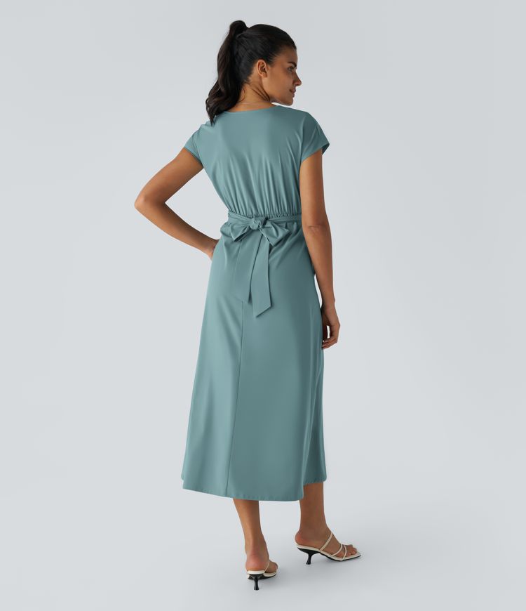 Elaine – Wrap Dress with Flowing Skirt
