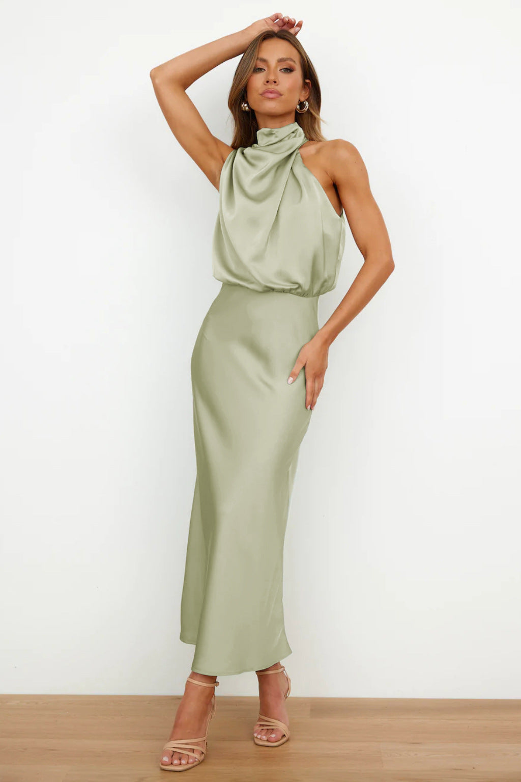 Anna - Quentin Dress Sahara Draped