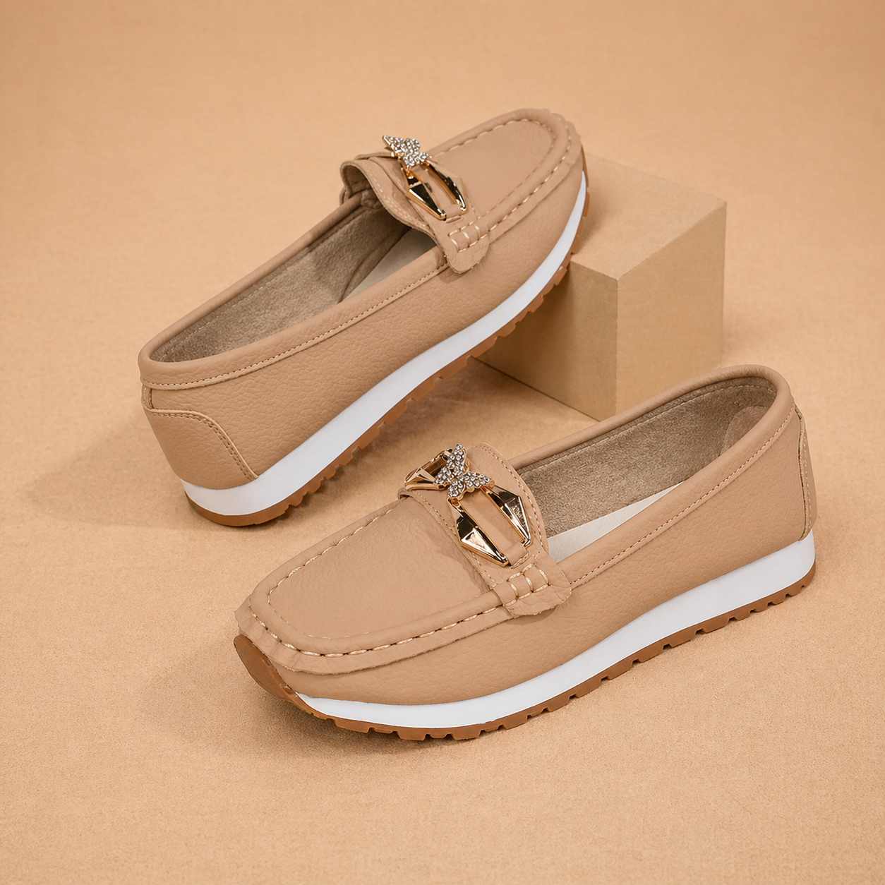 Lily - Comfort Buckle Loafers