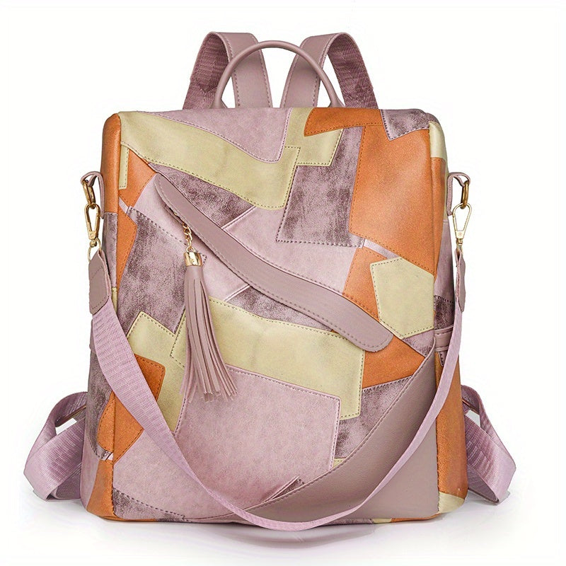 Reagan - Anti-Theft Plaid Backpack