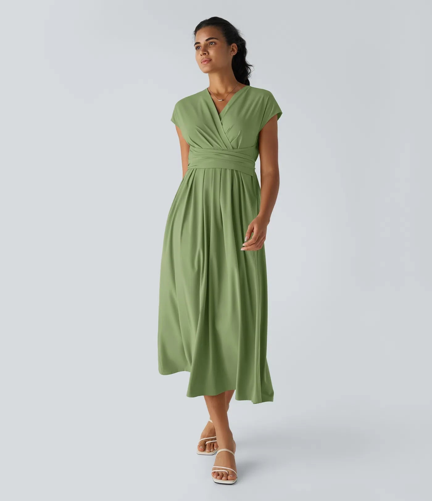 Elaine – Wrap Dress with Flowing Skirt