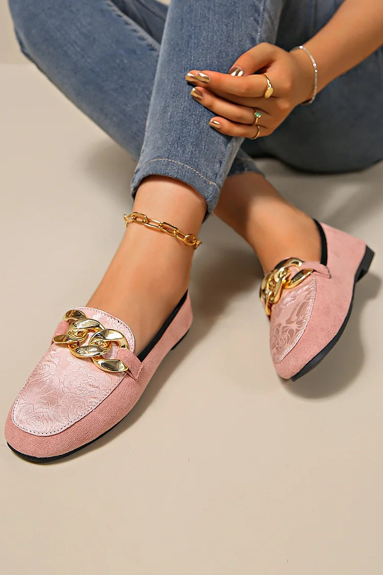 Dahlia – Elegant Loafers with Chain Detail