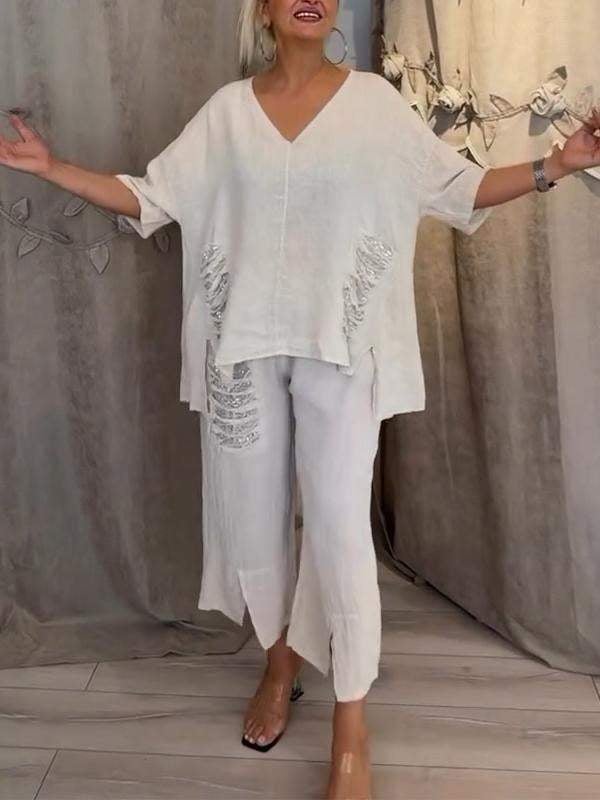 Sheena – Elegant Two-Piece Summer Set