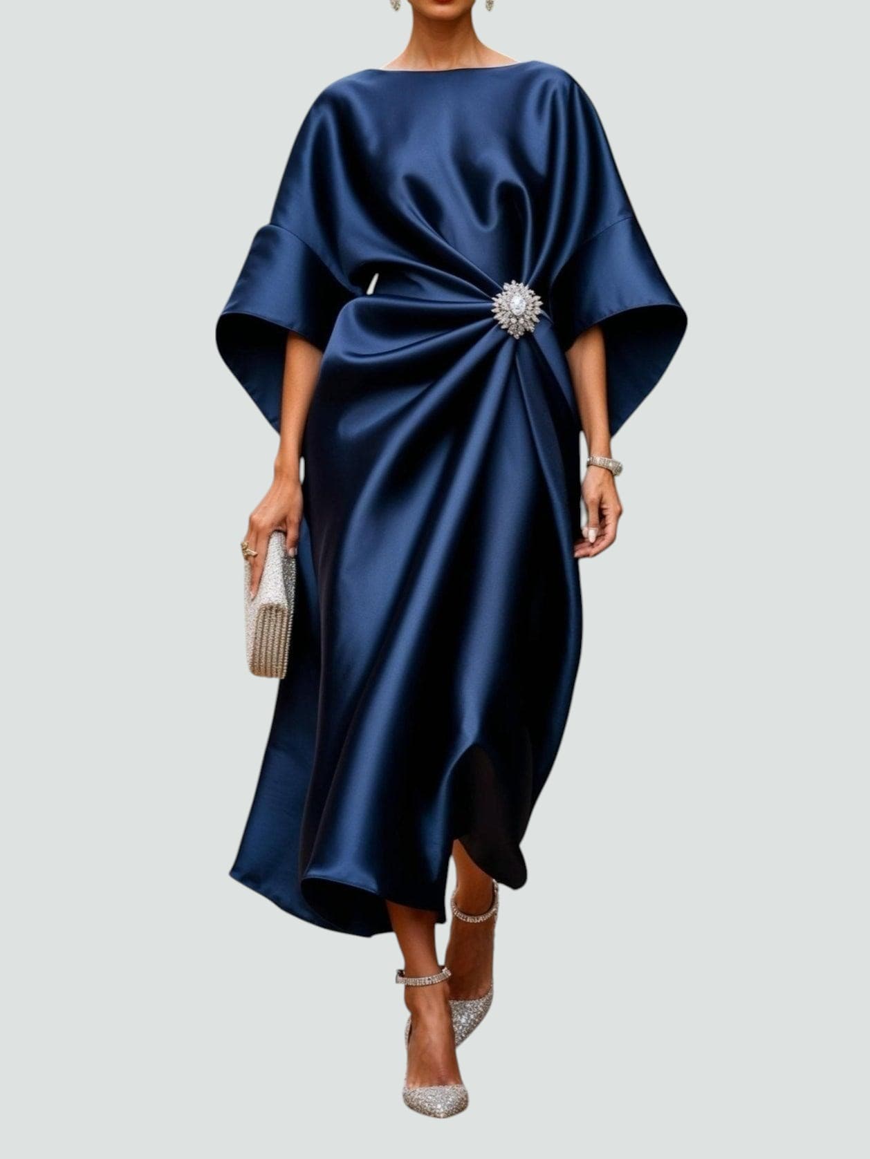 Tricia – Elegant Satin Maxi Dress
