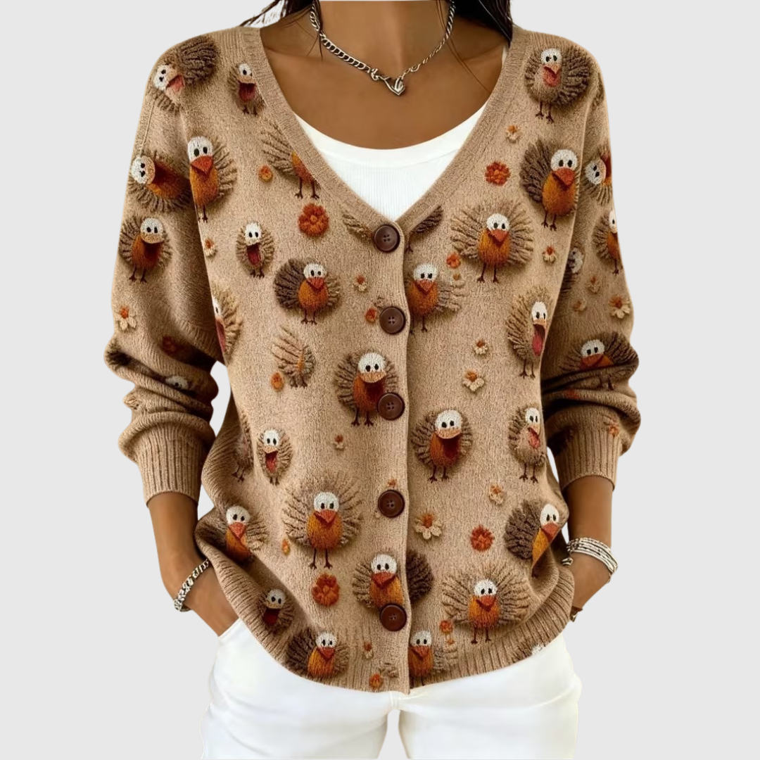 Elowen – Knitted Button-Up Jacket