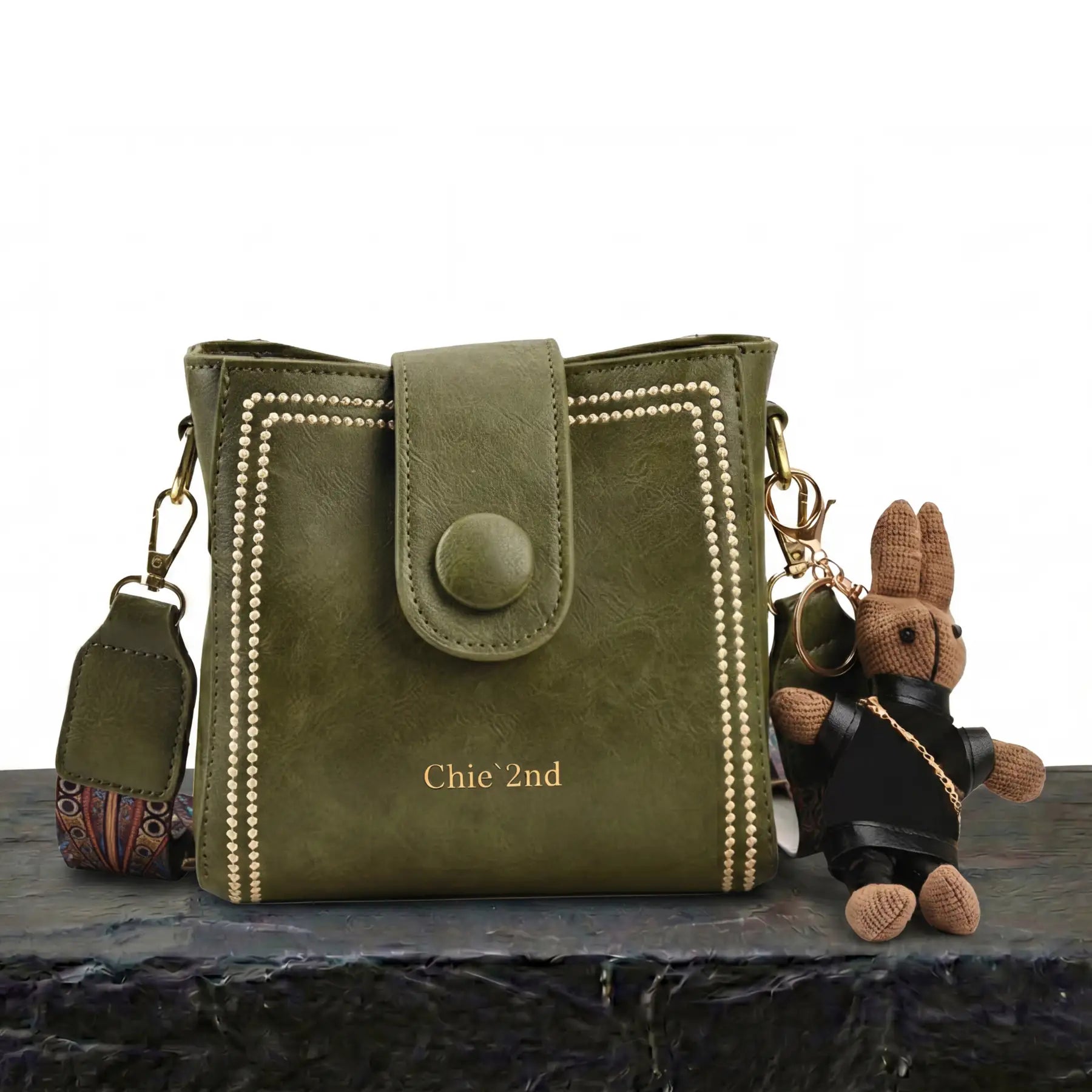 Lovely - Satchel Bag and Teddy Charm