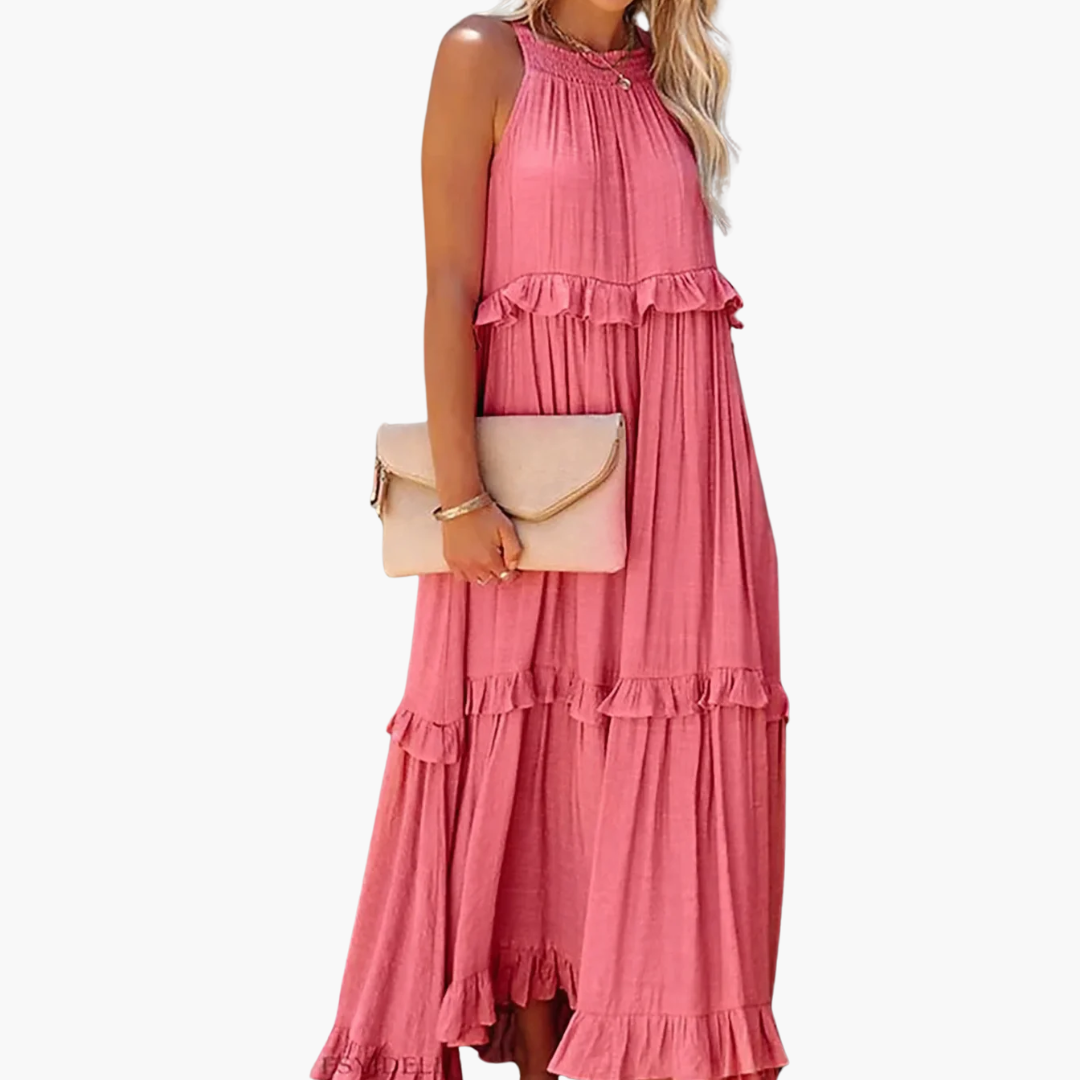Joanna | Ruffle Breeze Maxi Dress