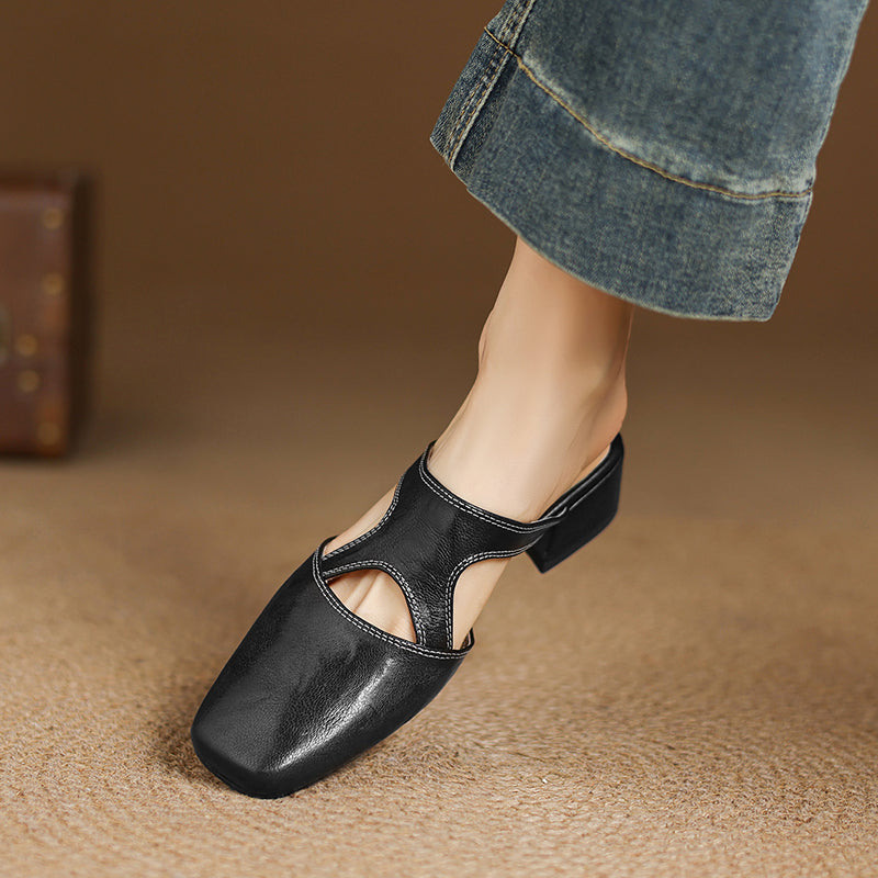 Zelda - Genuine Leather Mules