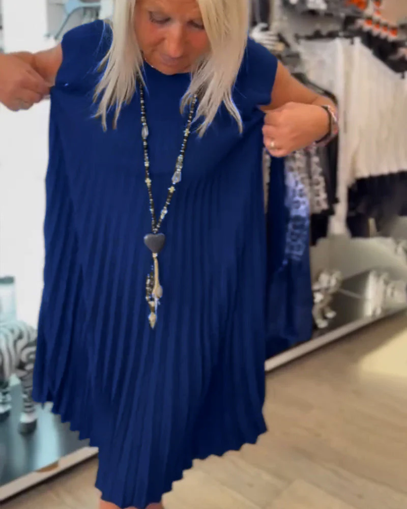 Lily - Trendy Pleated Dress for Effortless Summer Style