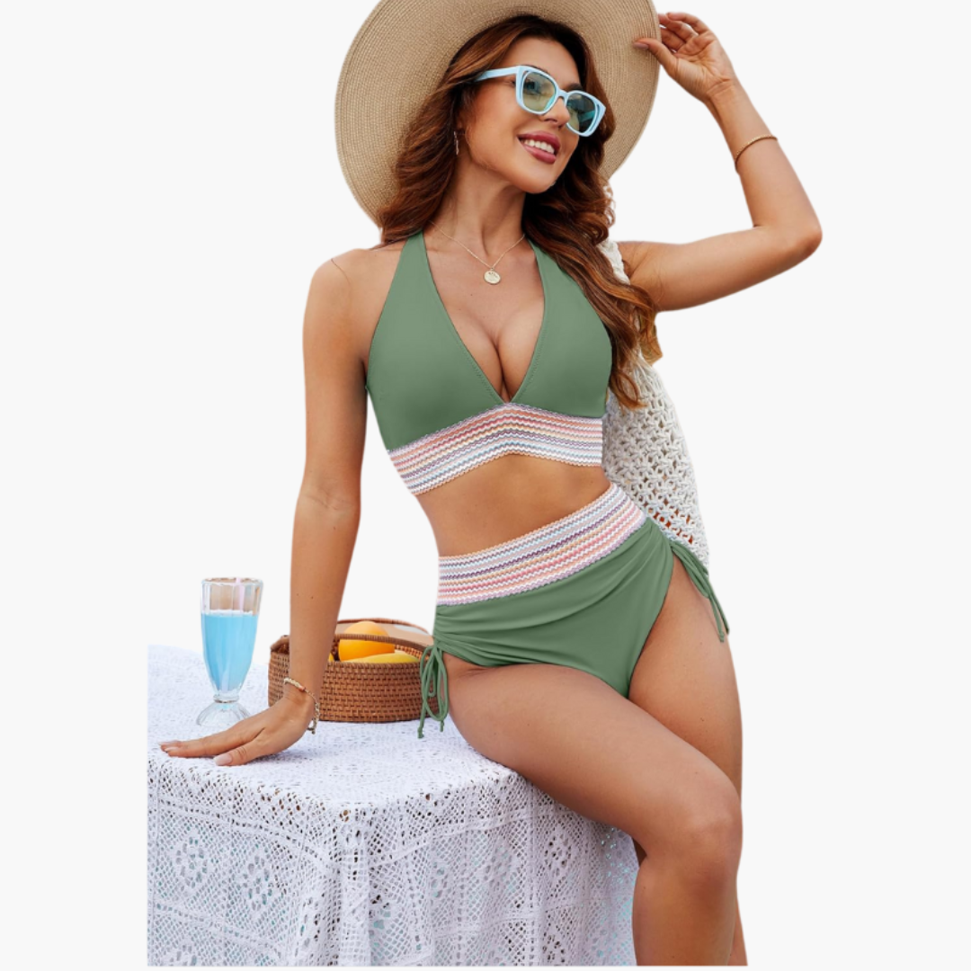 Emma | High-Waisted Tummy Control Bikini Set