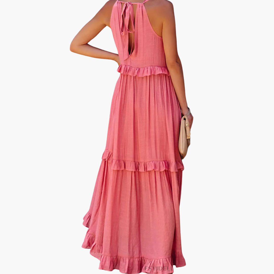 Joanna | Ruffle Breeze Maxi Dress
