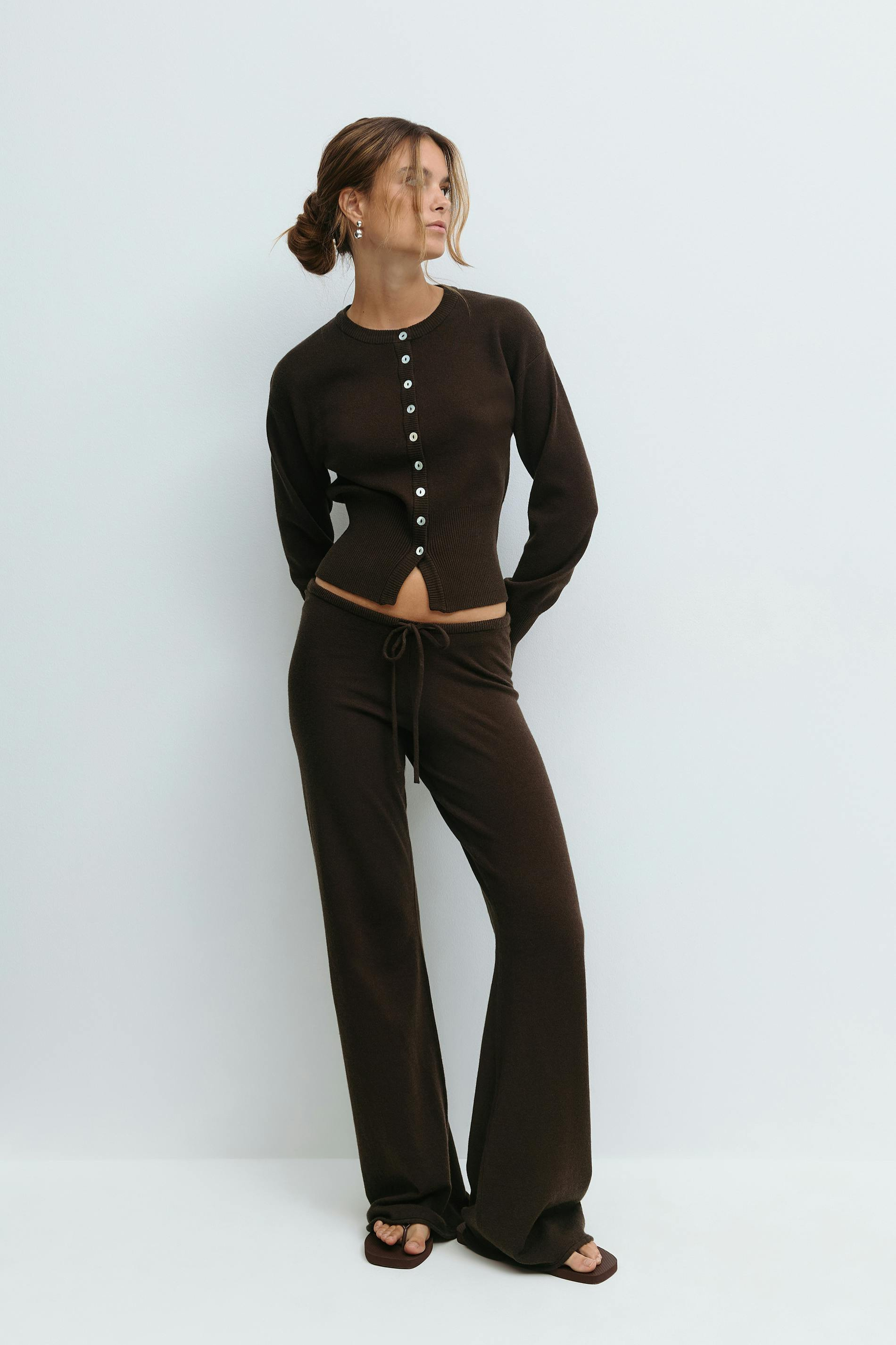 Lavinia – Sculpted Knit Top and High Waist Lounge Pants