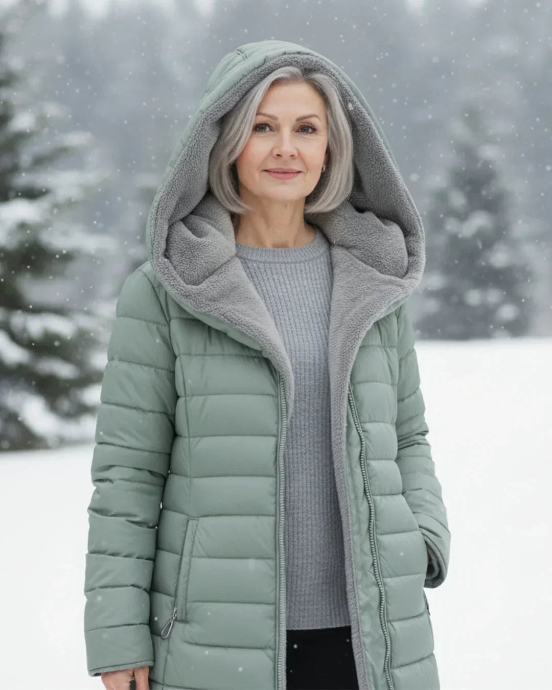 Nicole - Warm Hooded Winter Jacket