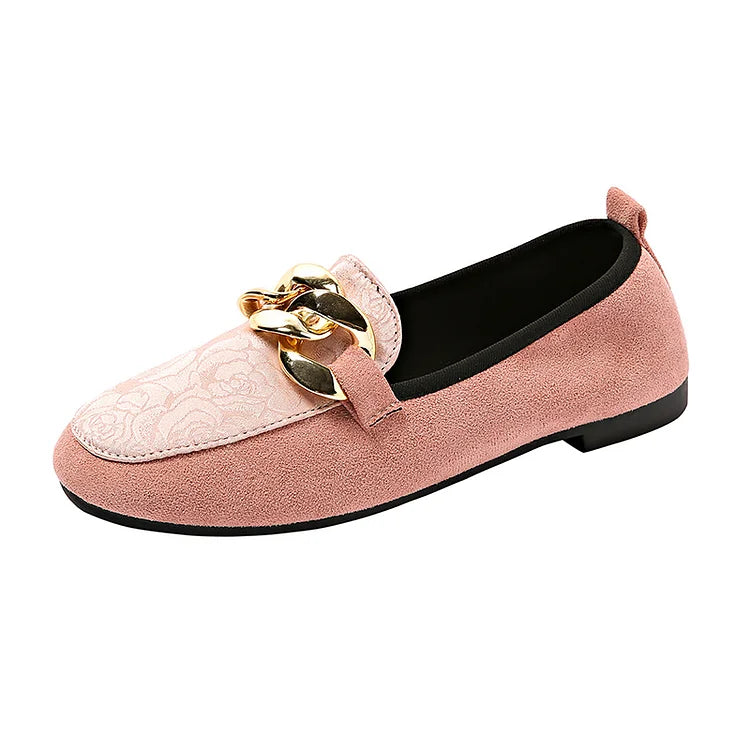 Dahlia – Elegant Loafers with Chain Detail
