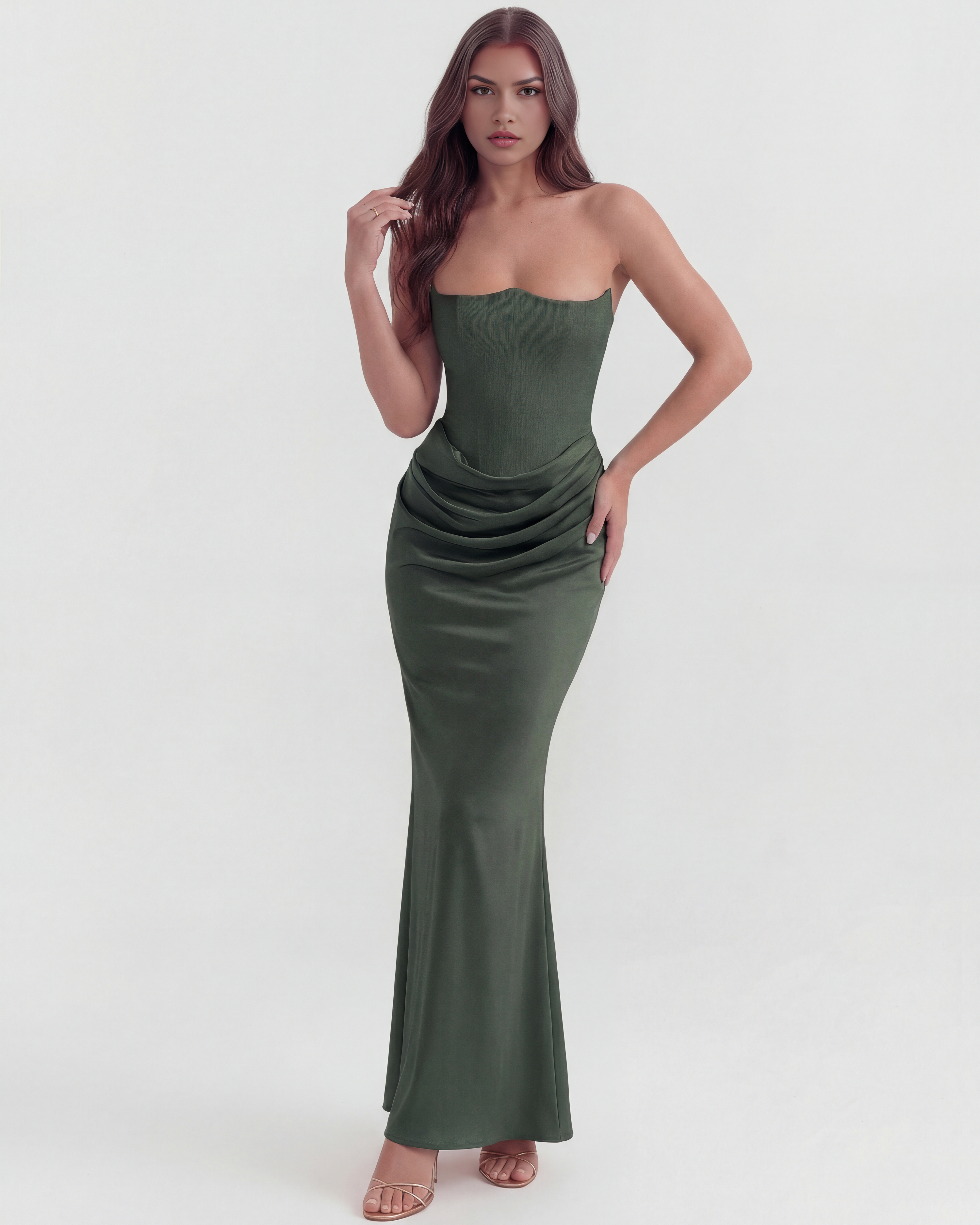 Yona - Elegant Corset Maxi Dress