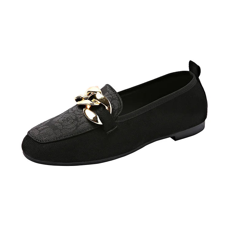 Dahlia – Elegant Loafers with Chain Detail