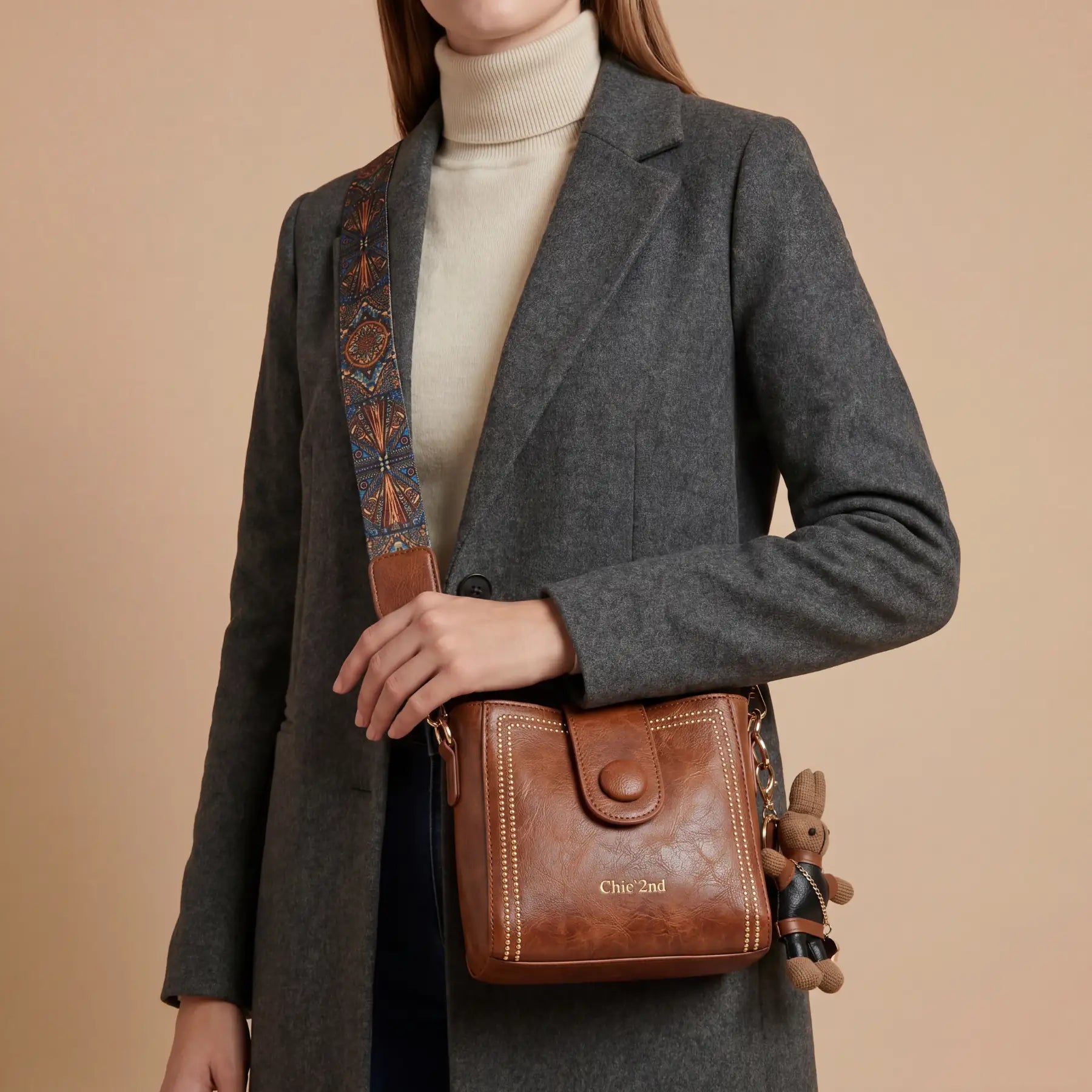 Lovely - Satchel Bag and Teddy Charm
