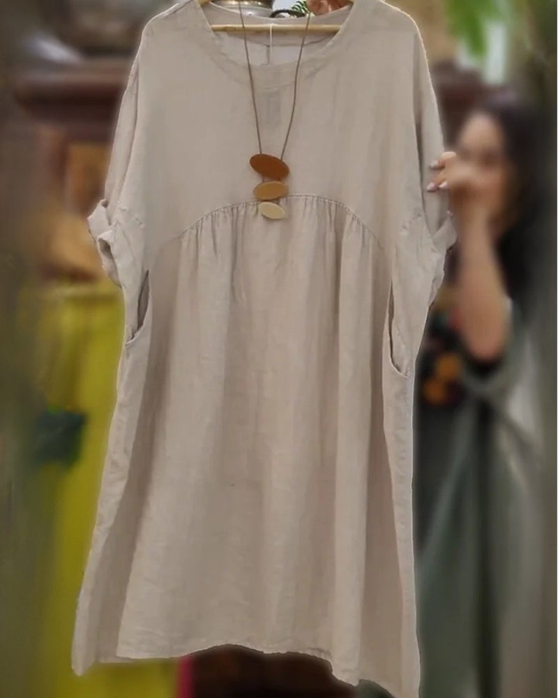 Roxy – Cotton and Linen Dress for Warm Days