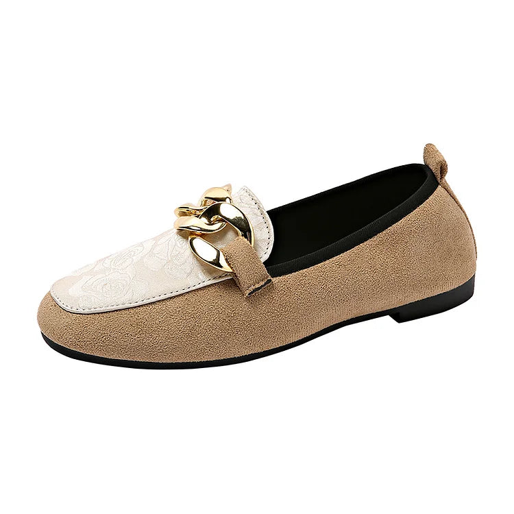 Dahlia – Elegant Loafers with Chain Detail