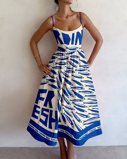 Heide - Coastal Market Midi Dress
