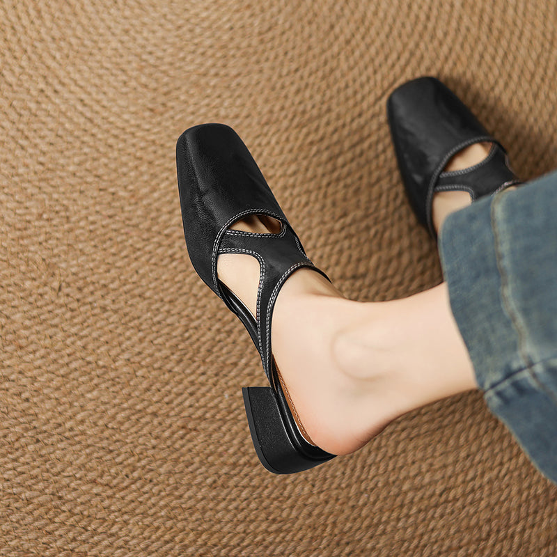 Zelda - Genuine Leather Mules