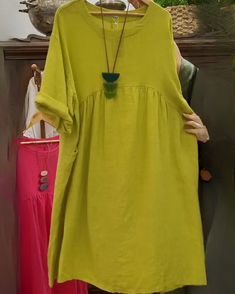 Roxy – Cotton and Linen Dress for Warm Days