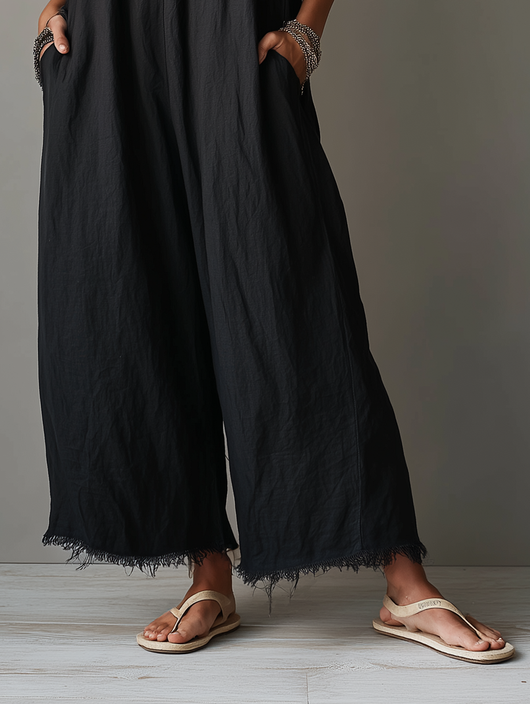 Andria - Minimalist Linen Blend Jumpsuit