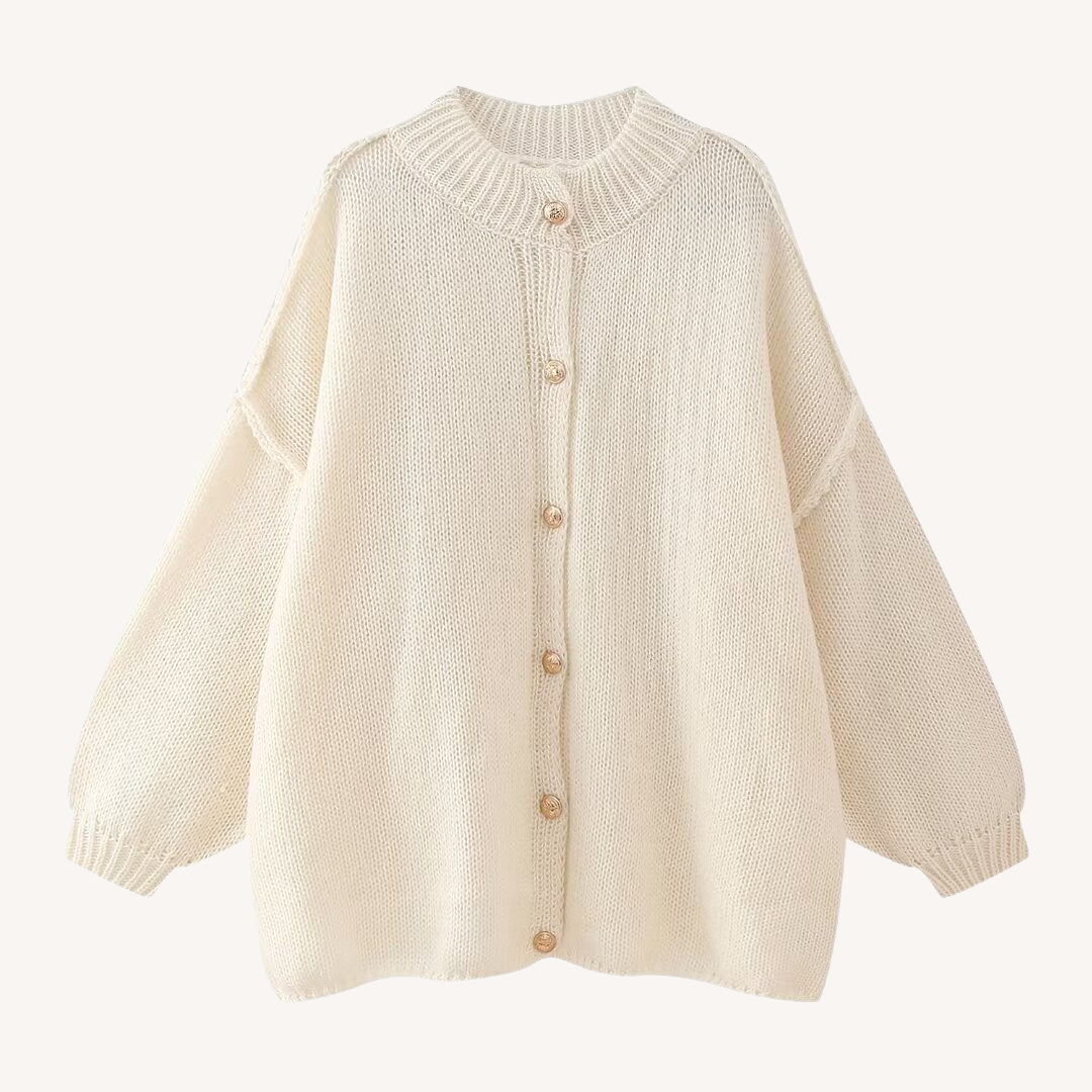 Petty | Round Neck Knitted Cardigan