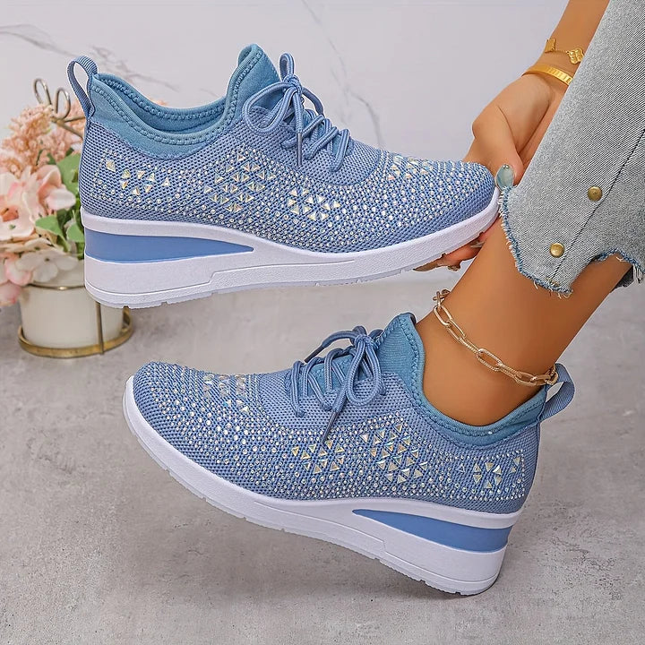 Yara – Lightweight Orthopedic Sneakers with Sparkle Accents