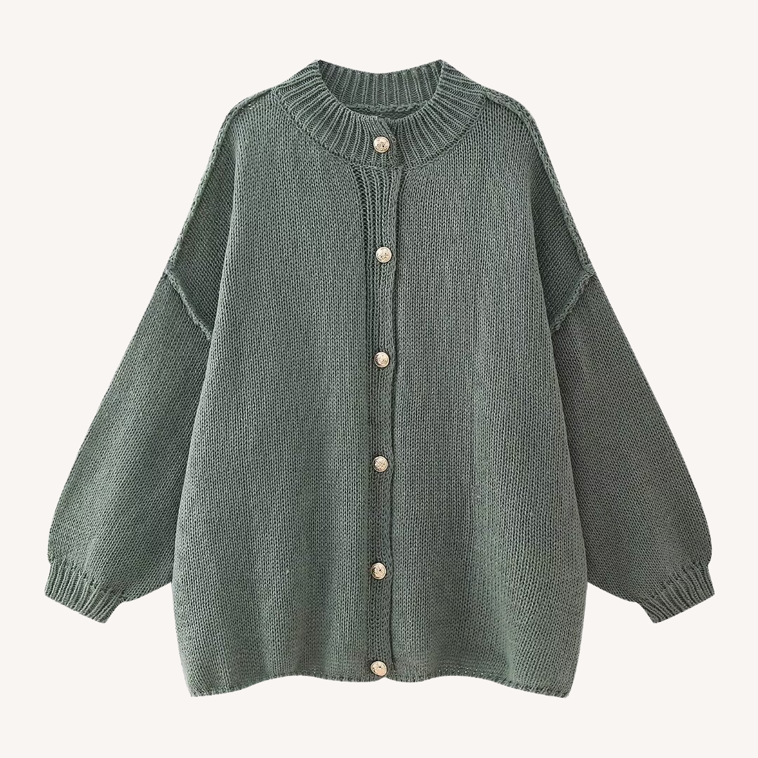 Petty | Round Neck Knitted Cardigan