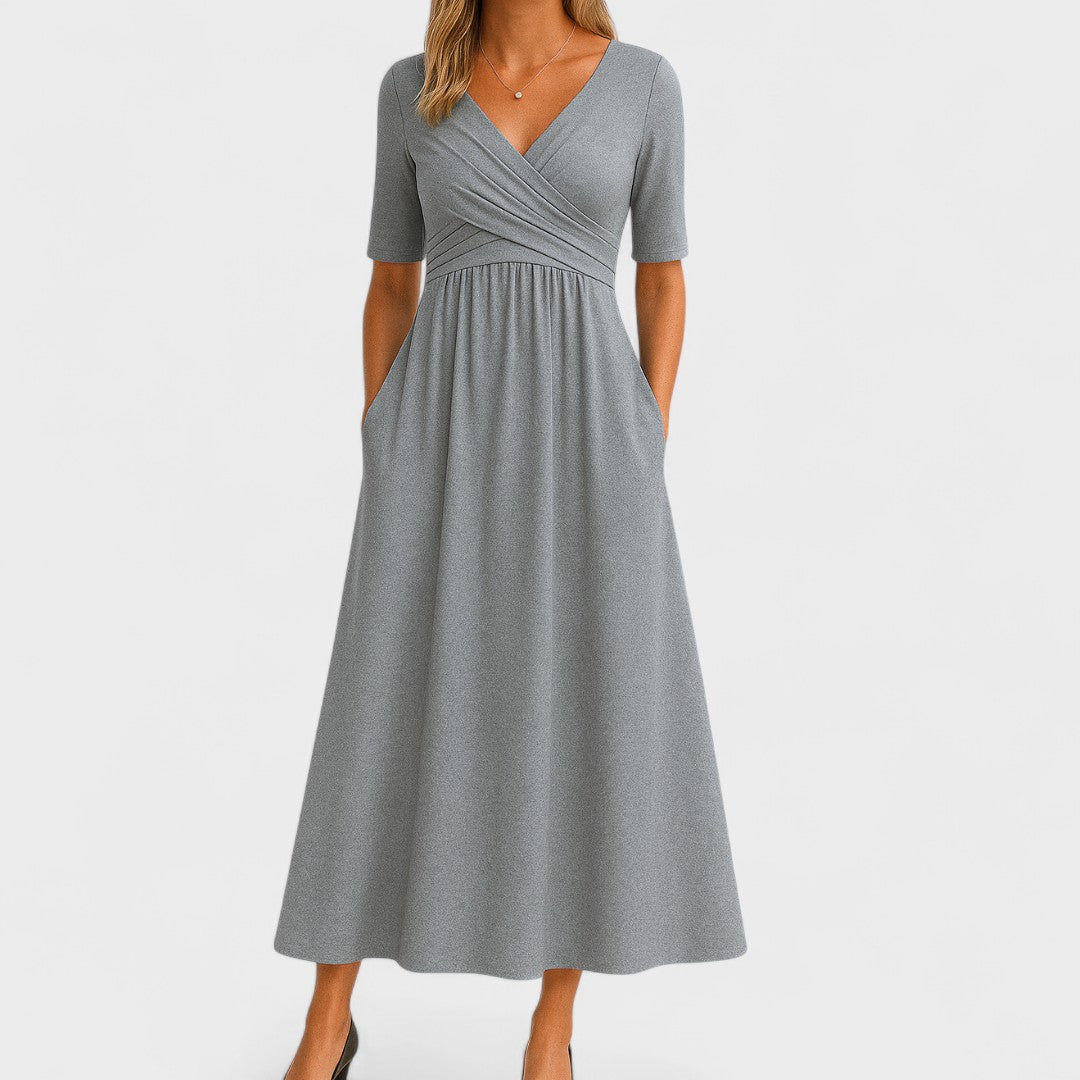 Joanne – Elegant Midi Dress with Flattering Fit