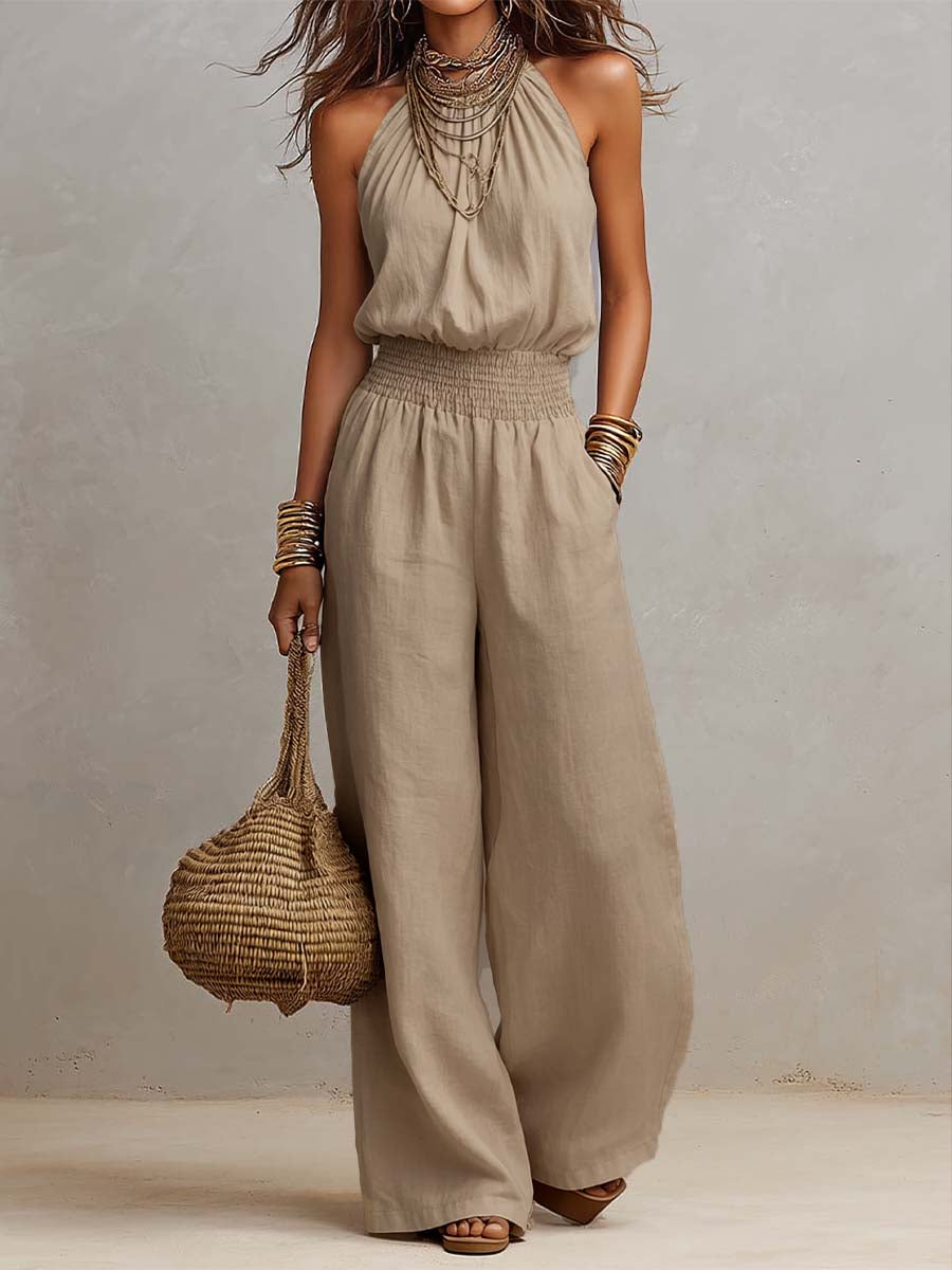 Casandra - Elegant Halter Jumpsuit