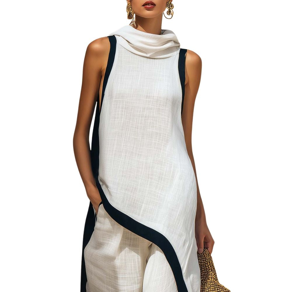 Evira - Elegant Linen Pants Set