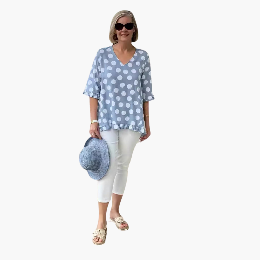 Evelyn | Stylish V-Neck Blouse