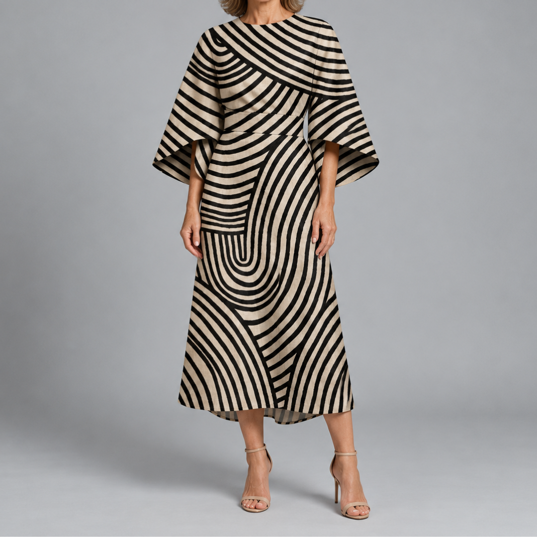 Brooklyn – Statement Print Midi Dress