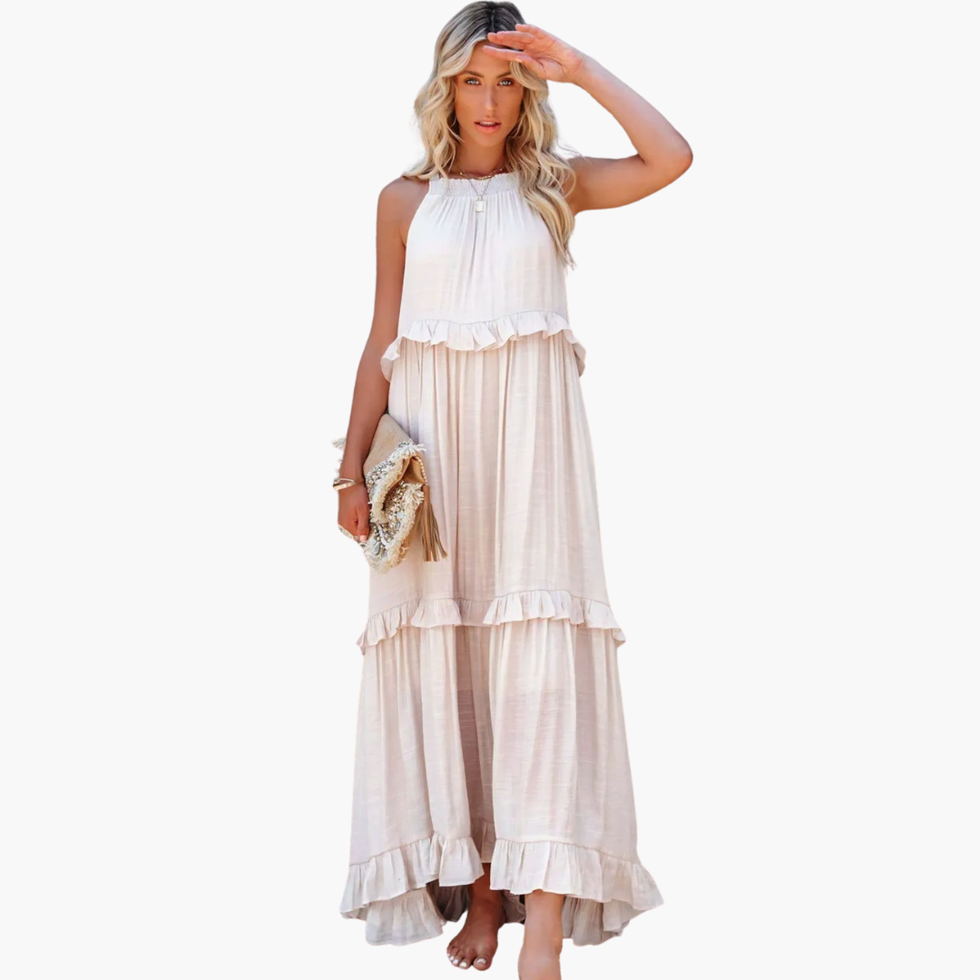 Joanna | Ruffle Breeze Maxi Dress