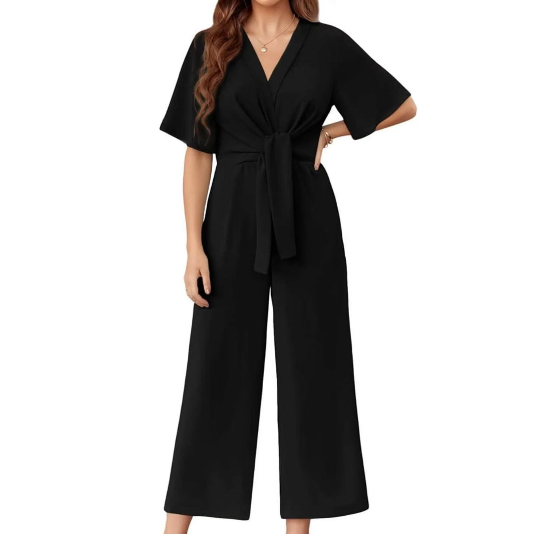 Bria – Elegant Summer Tie Knot Jumpsuit