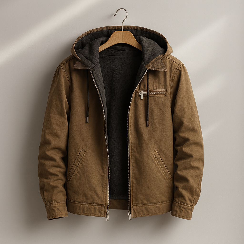 Alexx – Sherpa Lined Canvas Jacket