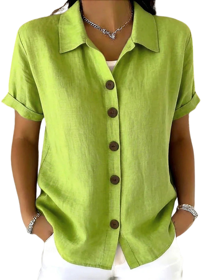 Dianna - Relaxed Short Sleeve Blouse