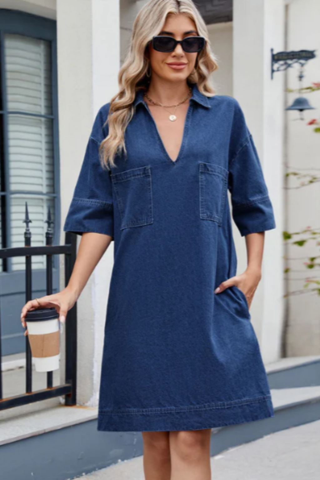 Sammy - Casual Denim Dress