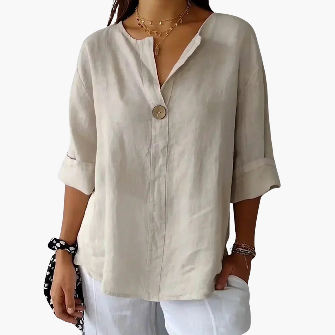 Lucy | Casual V-Neck Blouse