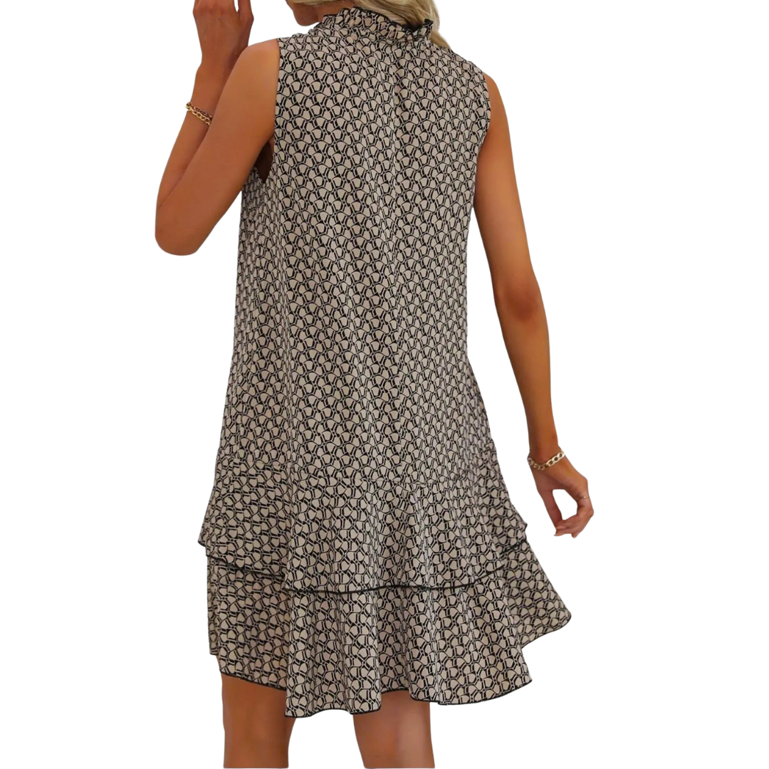 Maia – Bohemian Printed V-Neck Sundress