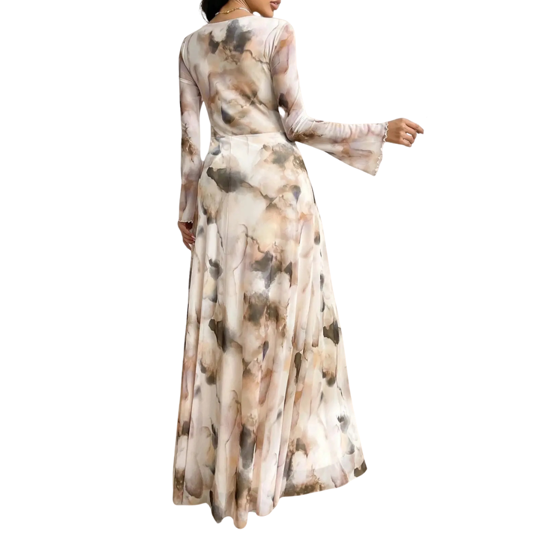 Sophia - Tie Dye Mesh Elegance Dress