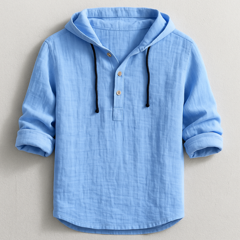 Jerry – Lightweight Linen Hooded Shirt