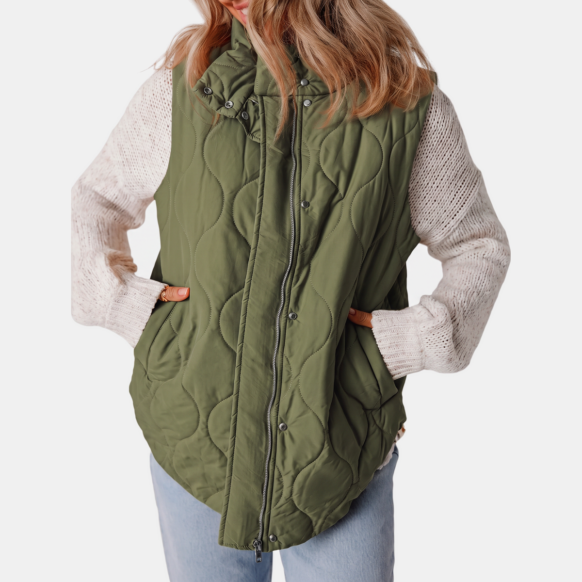 Dulce - Quilted Hooded Puffer Vest