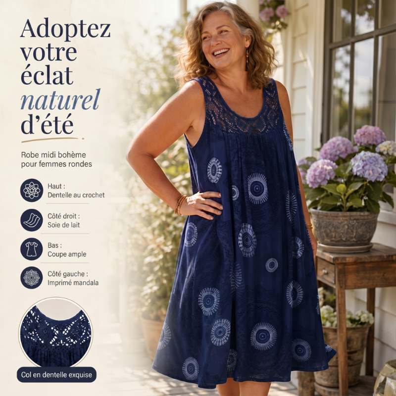 Teodora - Artistic Printed Summer Dress