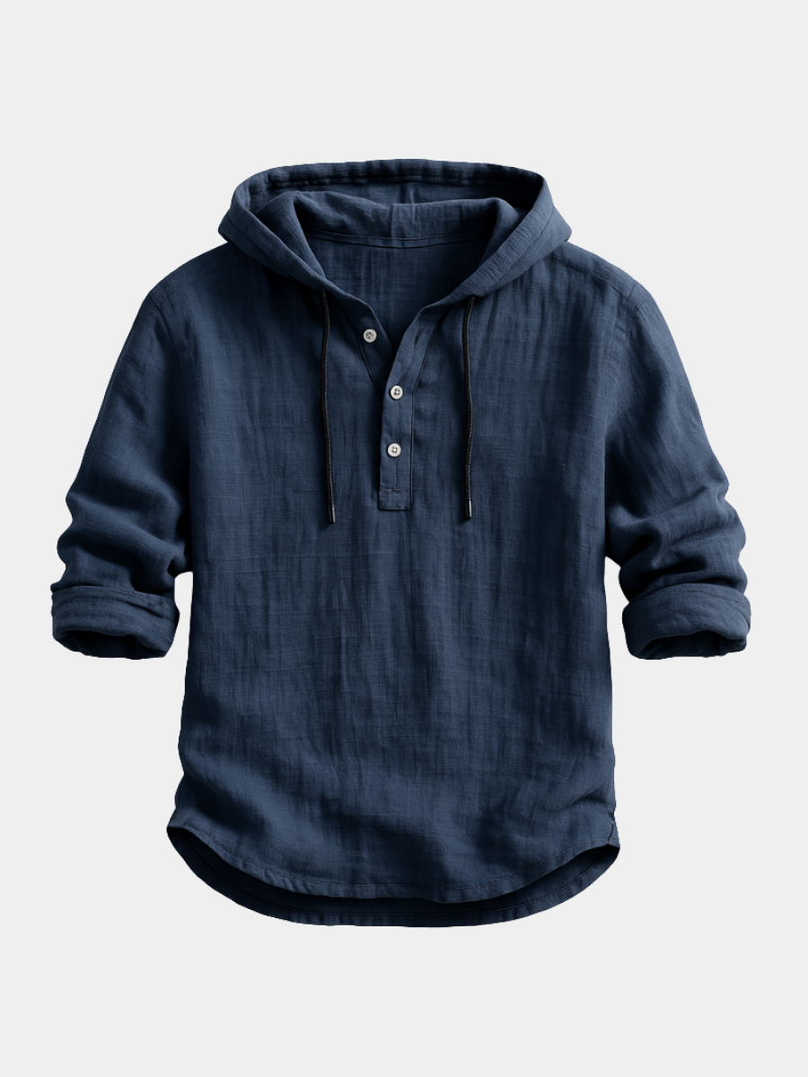 Jerry – Lightweight Linen Hooded Shirt
