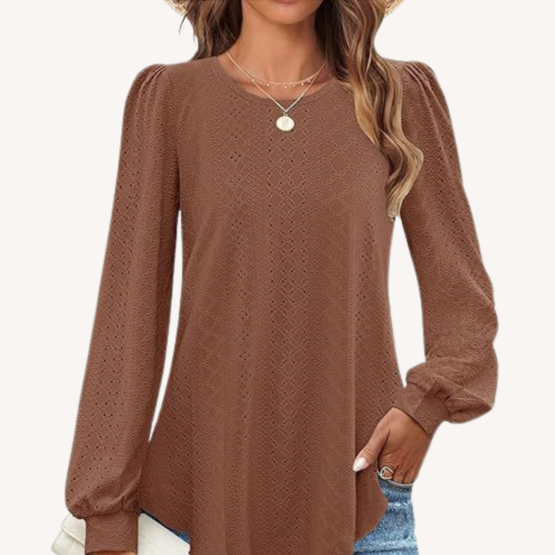 Penny | Loose-Fit Lantern Sleeve T-Shirt
