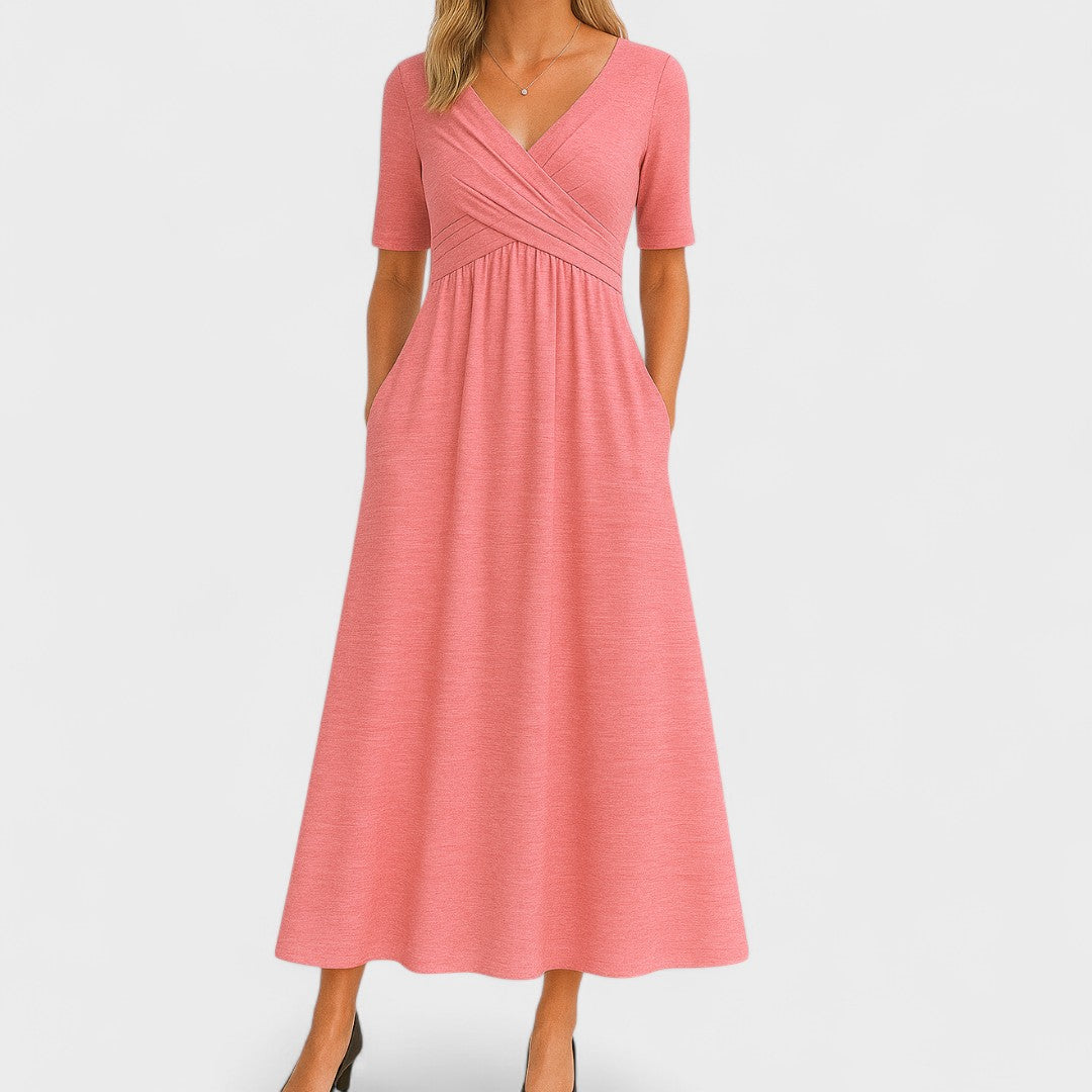 Joanne – Elegant Midi Dress with Flattering Fit