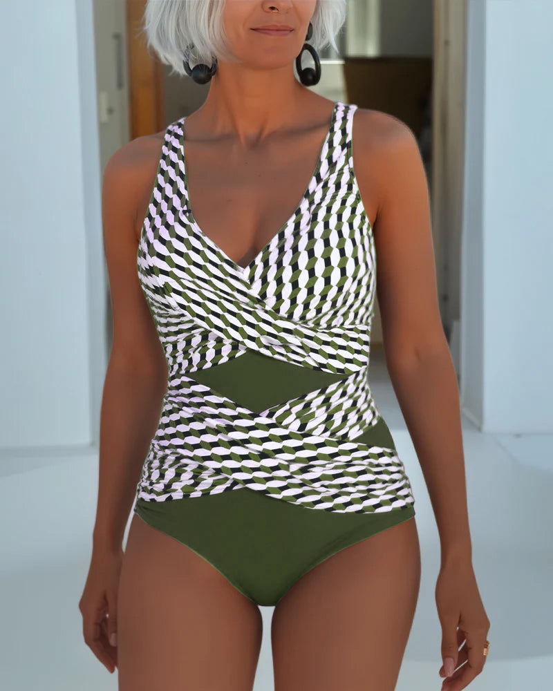 Rosalyn - Elegant Cross-Over Swimsuit